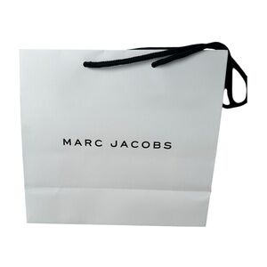 Marc Jacobs White Shopping Bag with Black Handles